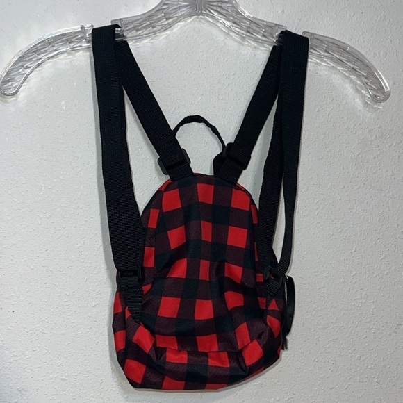 Kendal & Kylie Plaid Red & Black Mini Backpack Academia Gilmore Girls Preppy - Picture 5 of 10